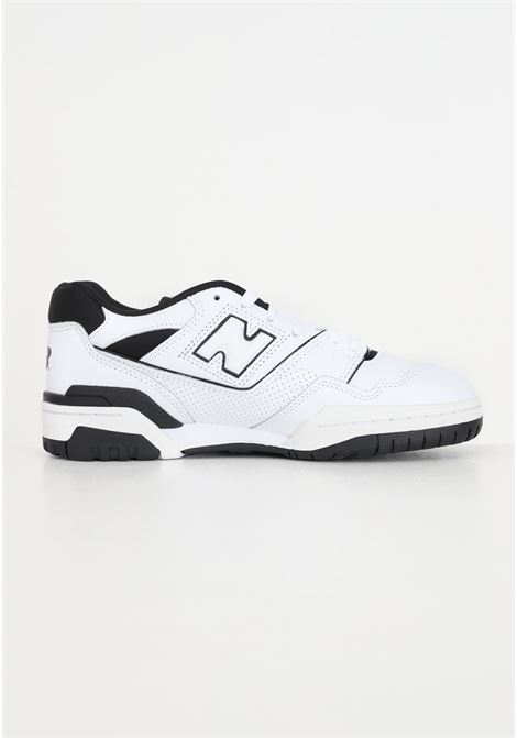 Sneakers bianche e nere da uomo modello 550 NEW BALANCE | BB550HA1WHITE